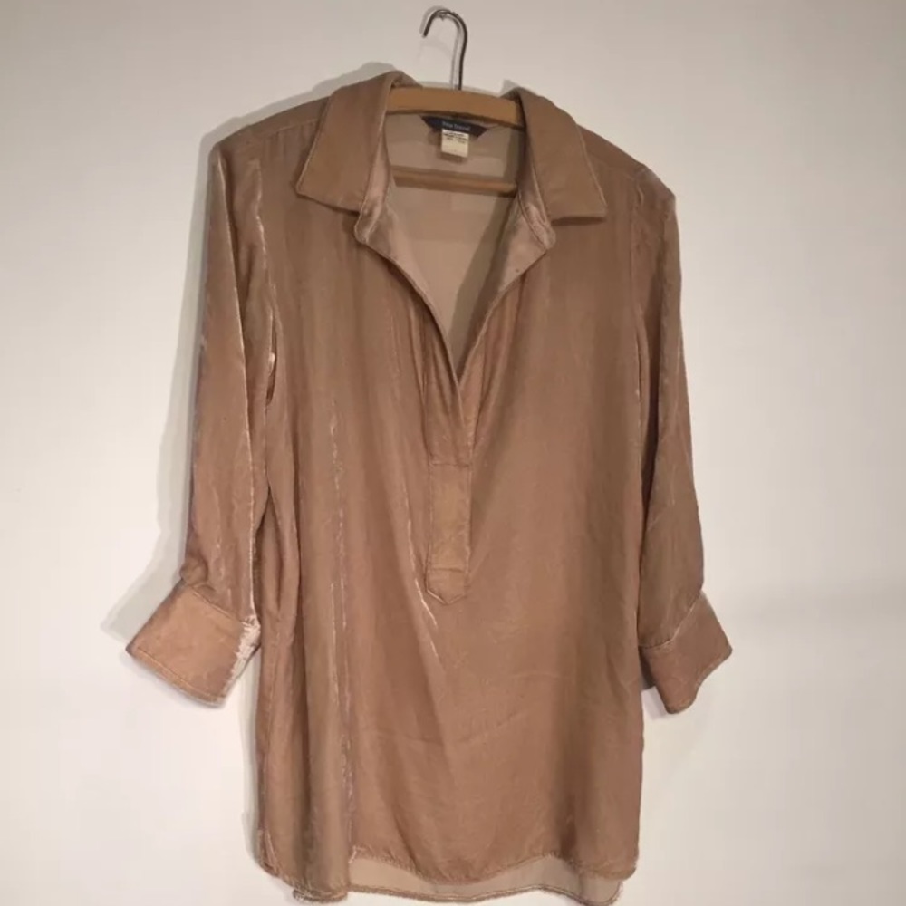 Anthropologie Velvet Tunic S